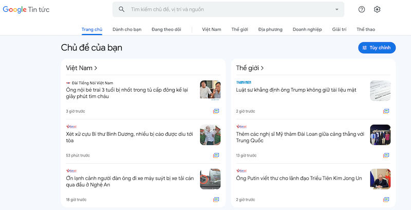 Các chủ đề phong phú, mang màu sắc riêng