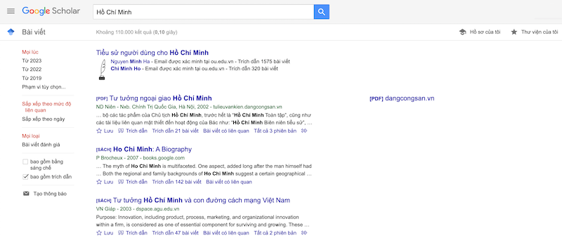 Ưu điểm của Google Scholar