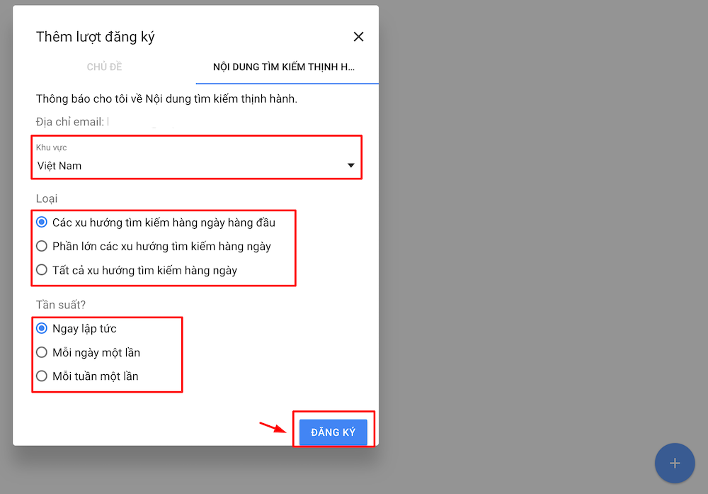 Hướng dẫn đăng ký sử dụng Google Trends