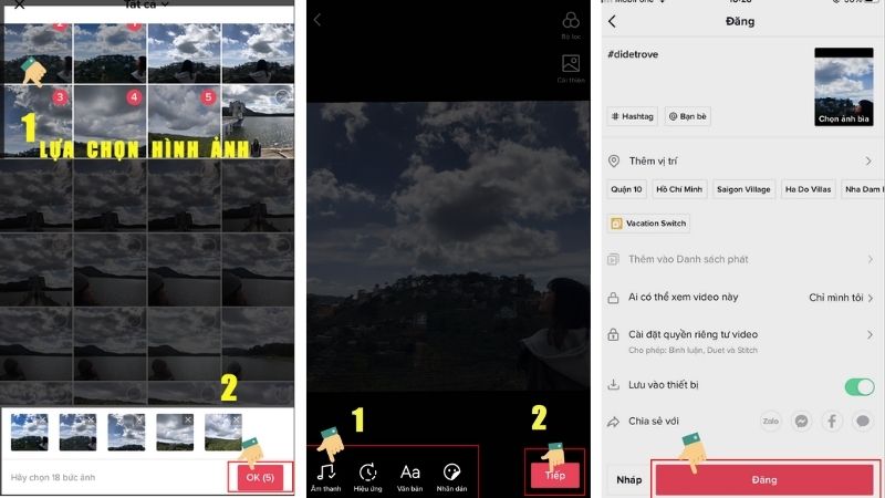 Chỉnh sửa video và đăng