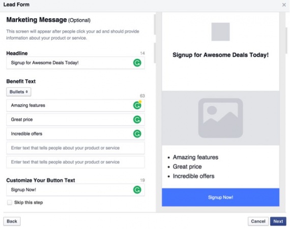 hướng dẫn cài đặt quảng cáo Facebook Leads 11