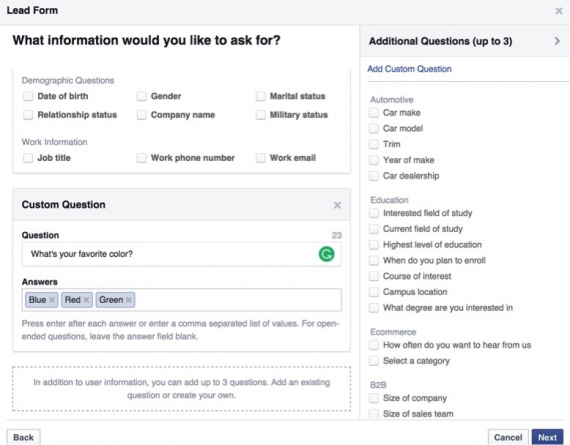 hướng dẫn cài đặt quảng cáo Facebook Leads 8