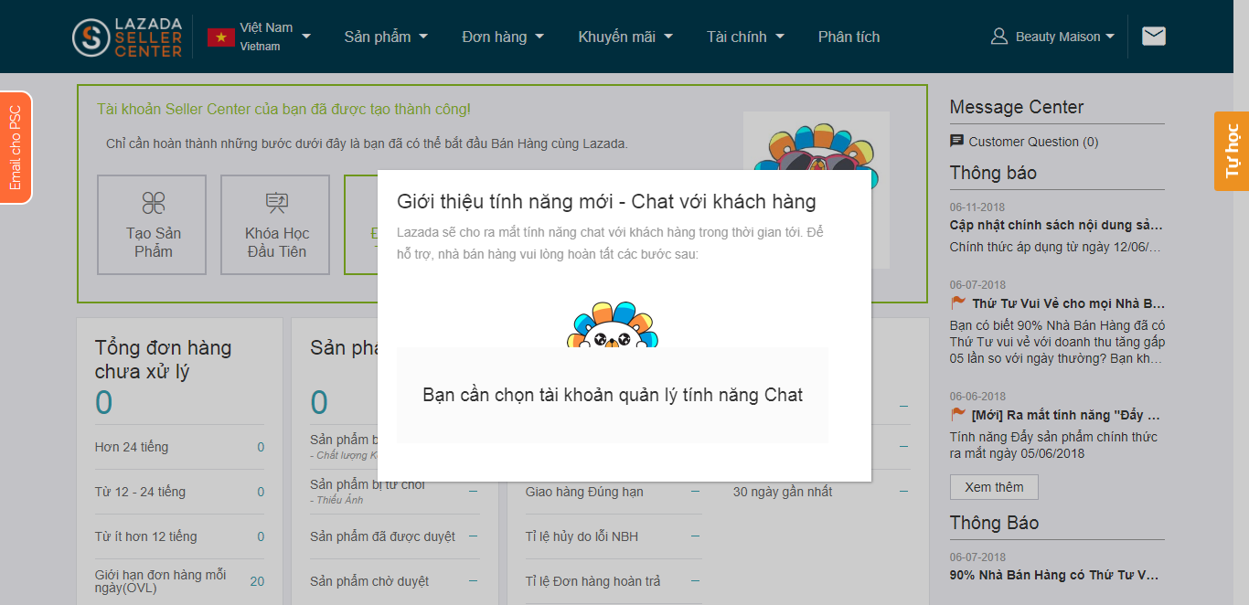 mở gian hàng trên Lazada