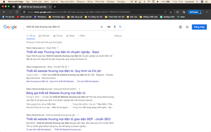 Kiểm tra thứ hạng website bằng trình duyệt ẩn danh