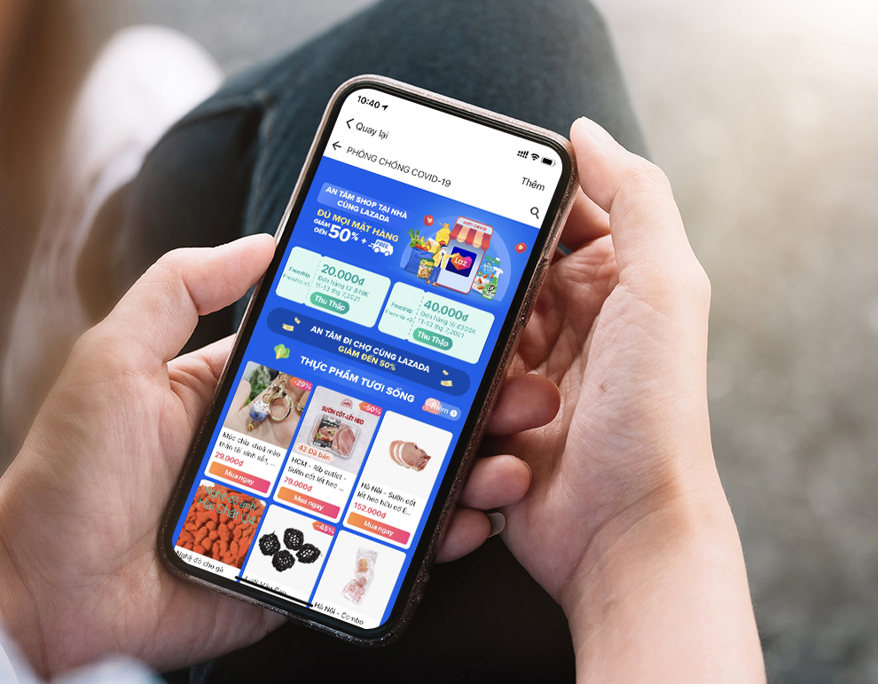 bán hàng trên lazada bằng điện thoại