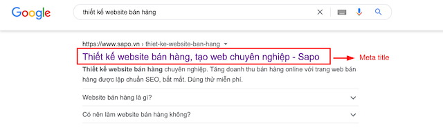 Meta title là gì
