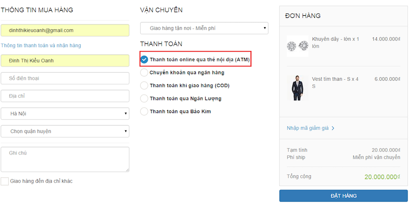 Cách thanh toán bằng Onepay