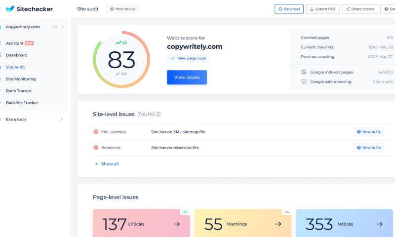 Công cụ Sitechecker