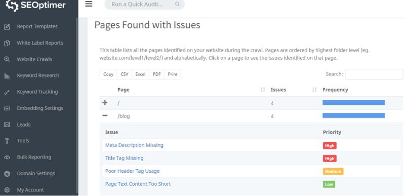 Công cụ SEOptimer