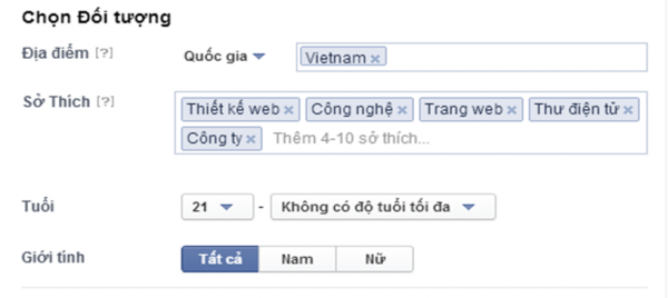 chi phí quảng cáo facebook