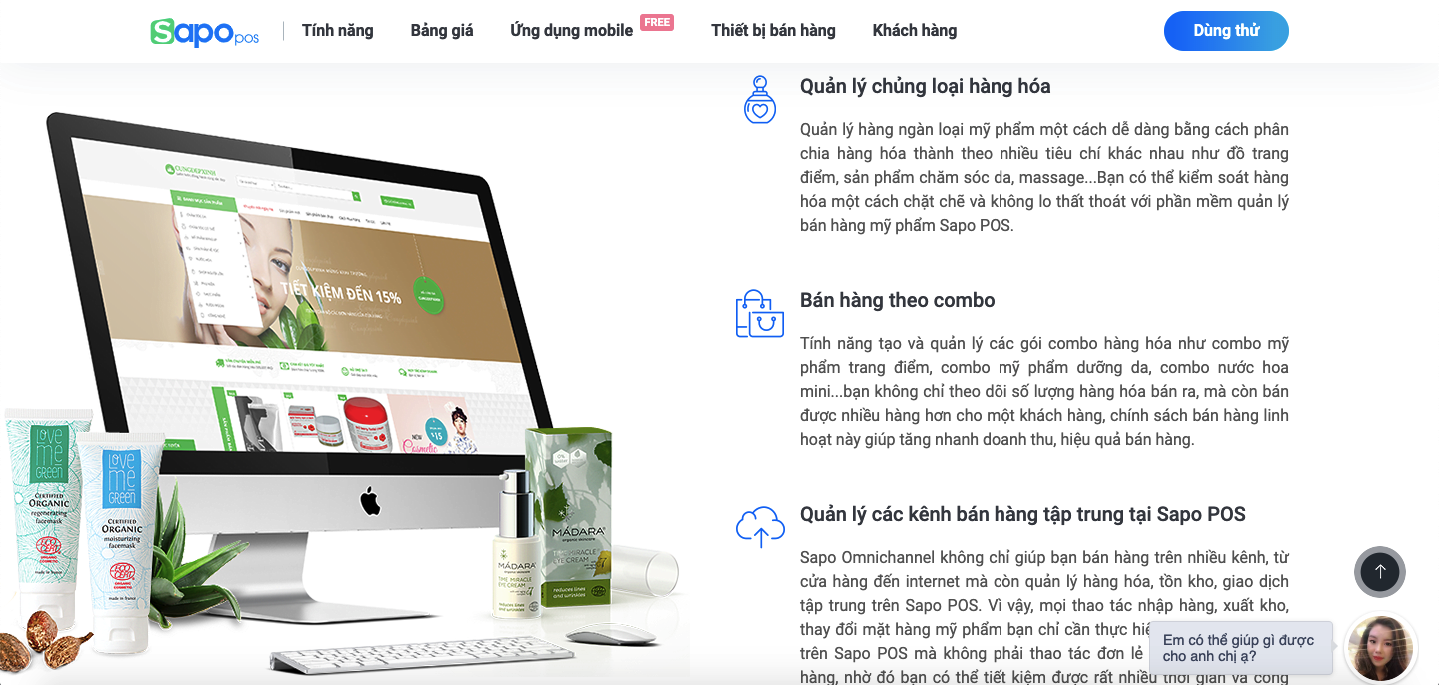 phần mềm quản lý cửa hàng mỹ phẩm