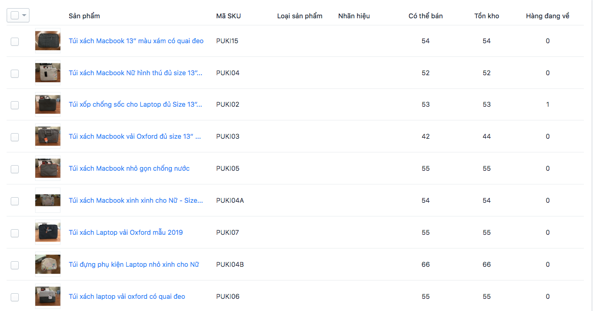 quản lý tồn kho dễ dàng với kênh bán hàng Sendo trên Sapo