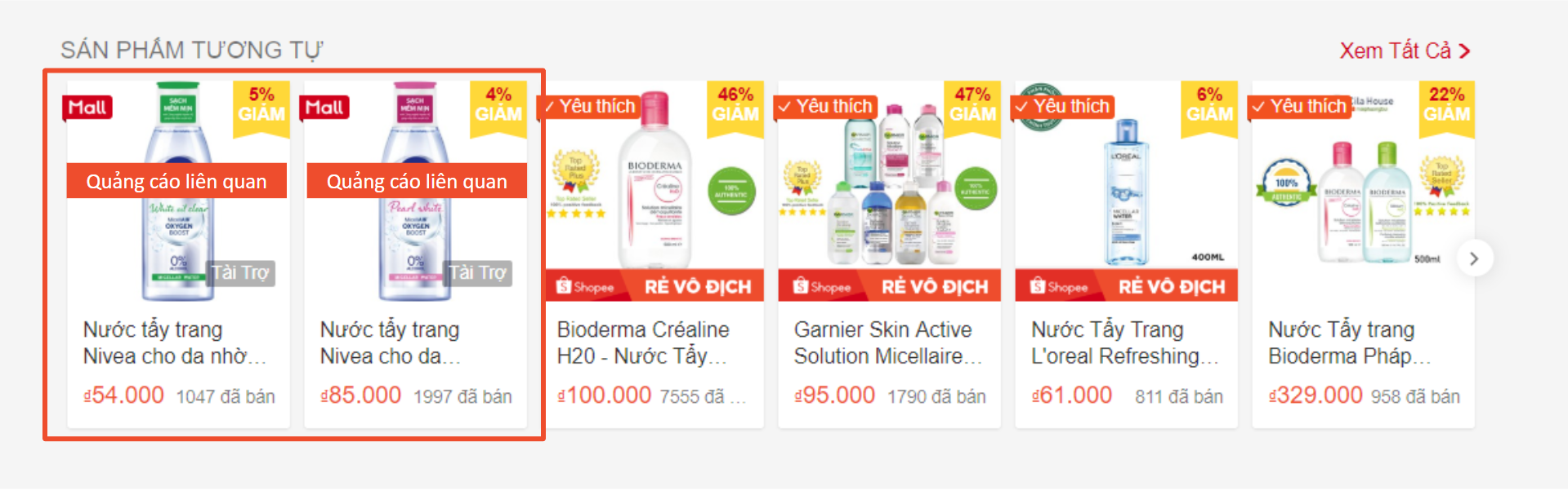 quảng cáo liên quan