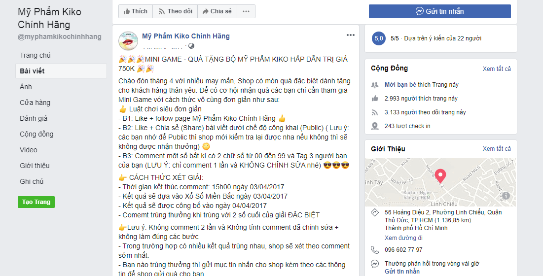 quảng cáo mỹ phẩm