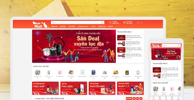 Giao diện Mew Mall