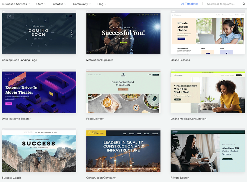 Tạo web miễn phí tại Wix
