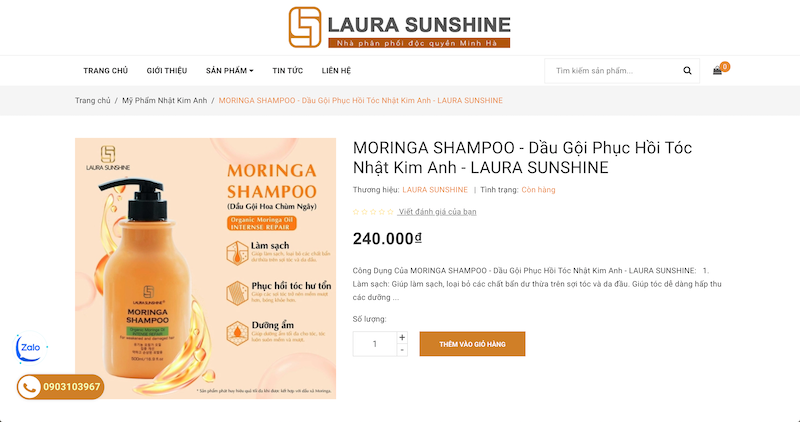 Tăng thứ hạng website mỹ phẩm