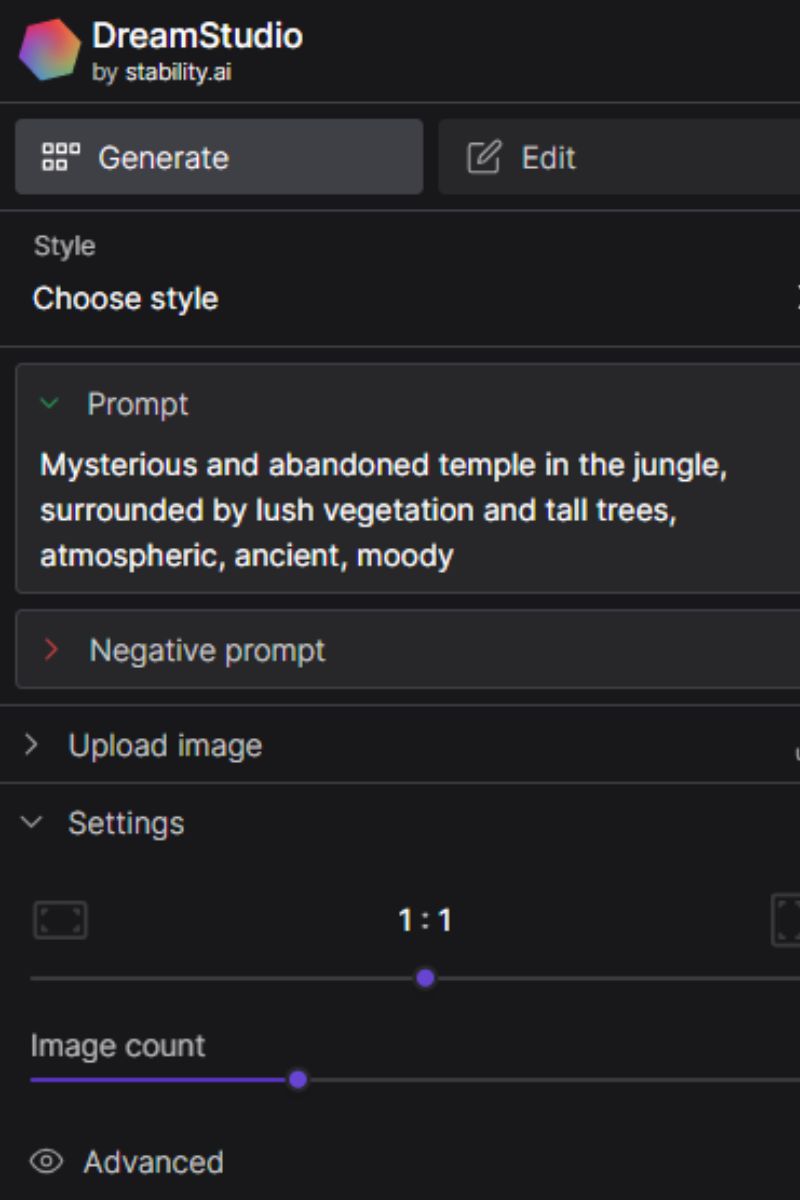 tao-hinh-anh-bang-ai-3 Tạo hình ảnh bằng AI với Dream Studio