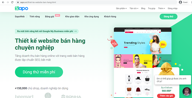 Sapo Web - Thiết kế web Quảng Nam trọn gói chuyên nghiệp