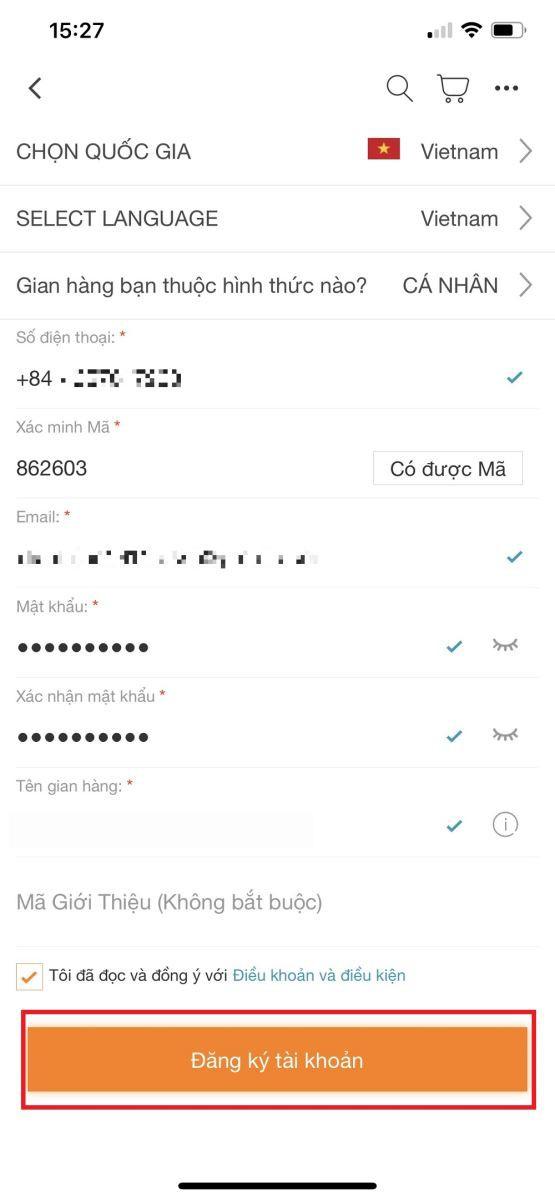 bán hàng trên Lazada bằng điện thoại
