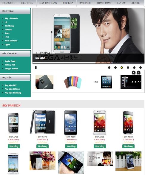 Thu hút khách hàng ngay từ banner với thiết kế website bán điện thoại