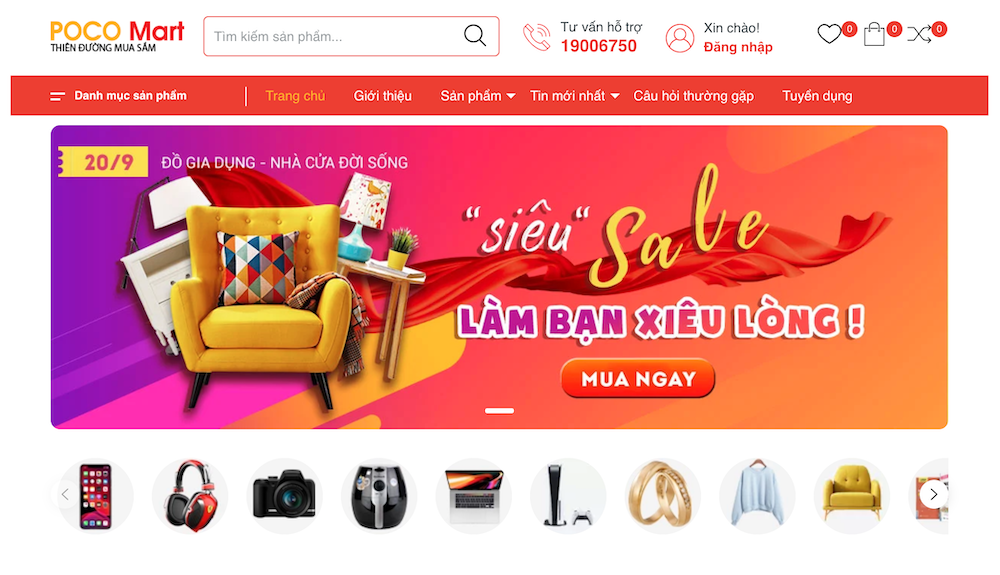 Thiết kế website cao cấp tại Sapo Web