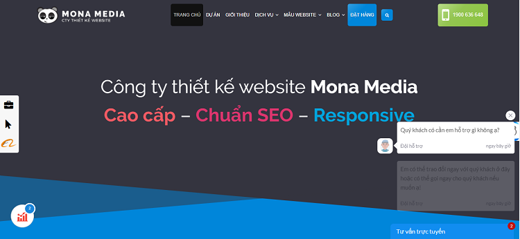 Thiết kế web Đắk Lắk với Mona Media