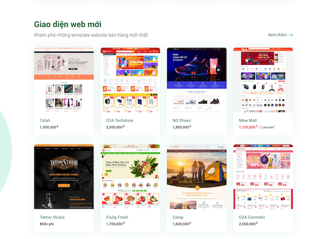 Luôn cập nhật những mẫu giao diện theo ngành nghề HOT nhất, thịnh hành nhất