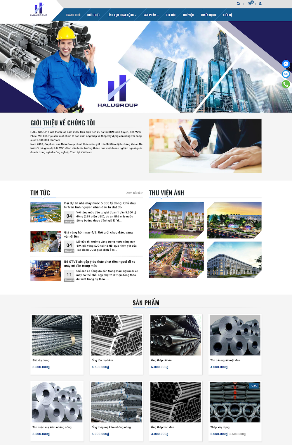 Giao diện Halugroup