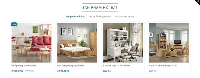 Website nội thất đẹp