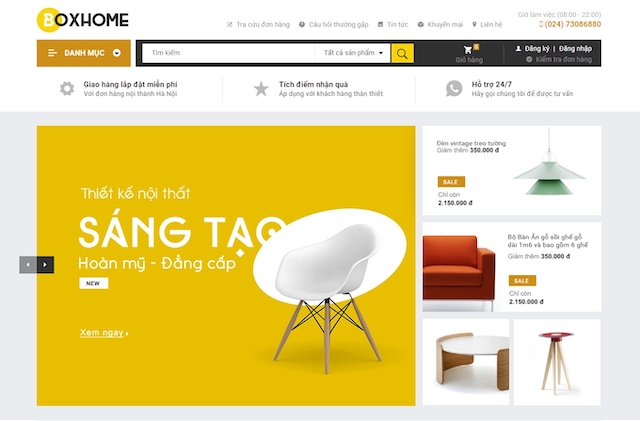 Thiết kế website nội thất
