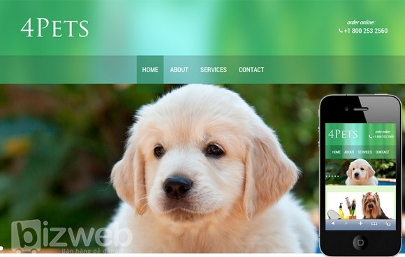 Thiết kế website thú cưng - kinh doanh online từ trái tim đến trái tim 3