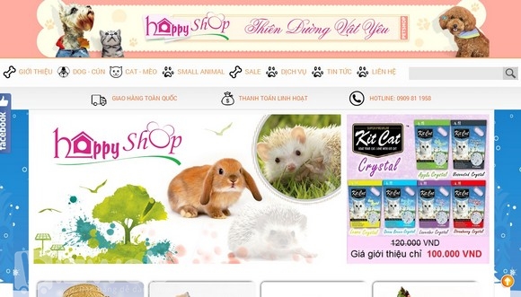 Thiết kế website thú cưng - kinh doanh online từ trái tim đến trái tim