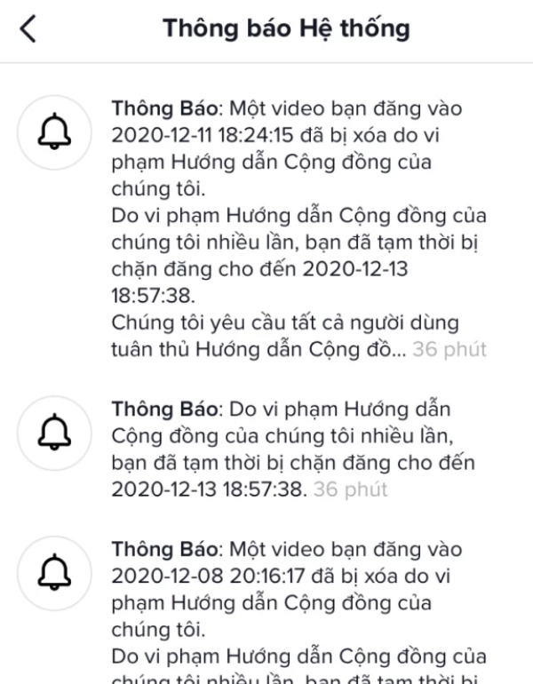 cách khắc phục lỗi vi phạm tiêu chuẩn cộng đồng tiktok