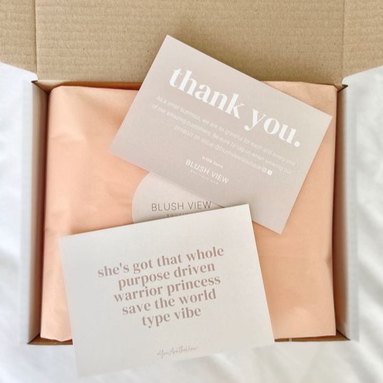 Thư cảm ơn khách hàng đã mua hàng Shopee