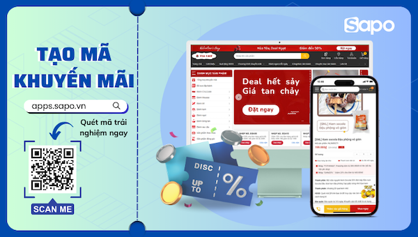 Thu hút khách hàng nhanh chóng với App Tạo mã khuyến mãi