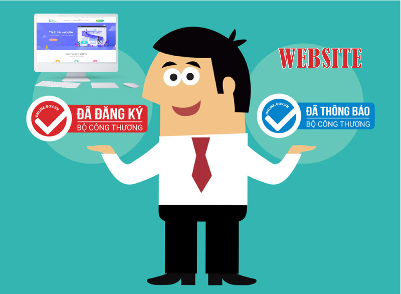 thông báo, đăng ký website với Bộ Công Thương