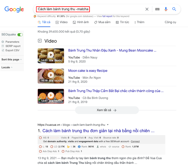 Tìm kiếm trên Google bằng cách loại trừ