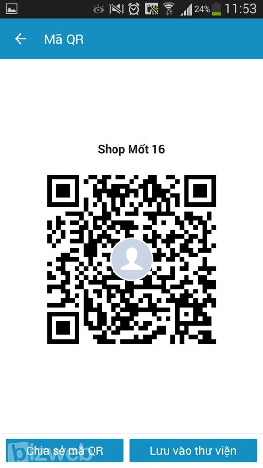 Chia sẻ mã QR