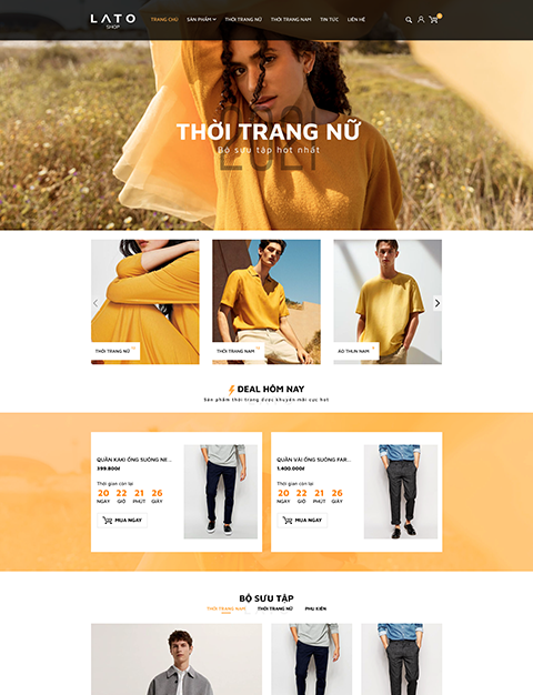 top mẫu giao diện website đẹp quý I/2021