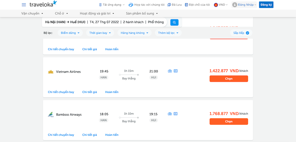 Dễ dàng so sánh và săn được vé máy bay giá rẻ