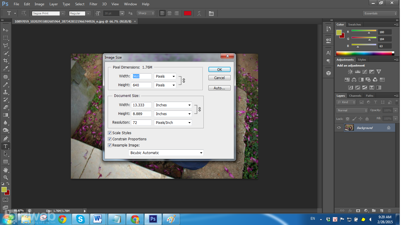 Truyền thông xã hội: Hướng dẫn cách chỉnh kích cỡ ảnh upload Facebook 5 Truyền thông xã hội: Hướng dẫn cách chỉnh kích cỡ ảnh upload Facebook 5