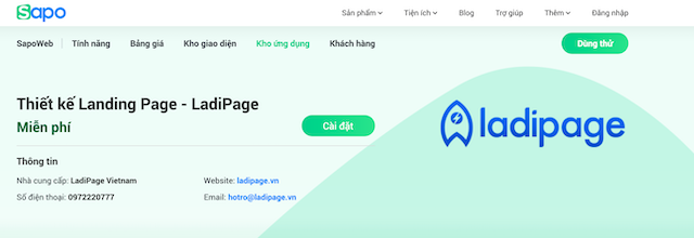 hướng dẫn sử dụng ladipage