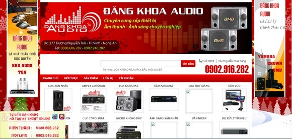 Tuyệt chiêu hút khách hàng từ thiết kế web đồ điện tử âm thanh 1