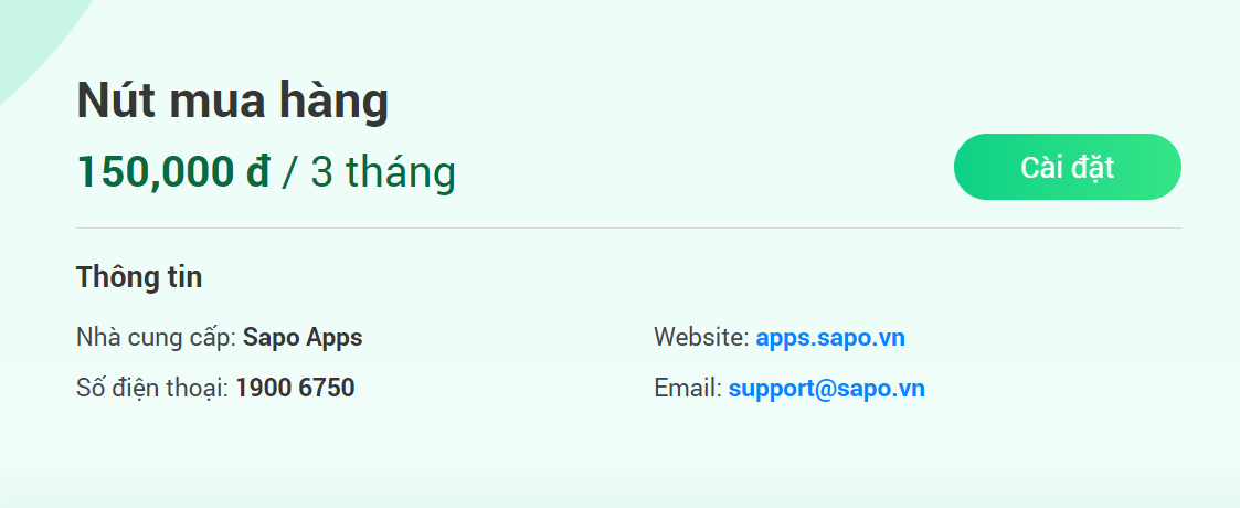 ứng dụng Nút mua hàng