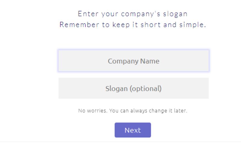 ve-logo-bang-ai-22 Bước 5: Nhập tên và slogan