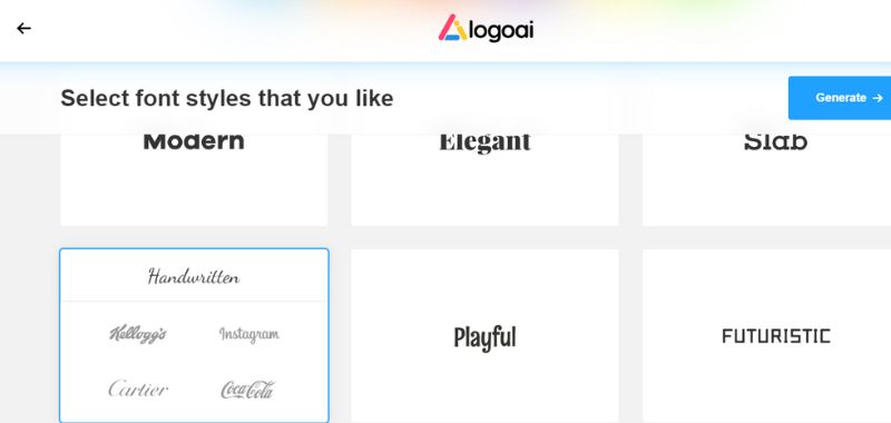 ve-logo-bang-ai-4 Bước 5: Lựa chọn phông chữ