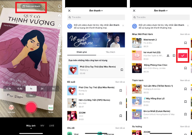 Làm video mới trực tiếp trên nền tảng TikTok