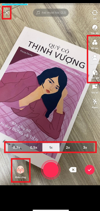 Làm video mới trực tiếp trên nền tảng TikTok