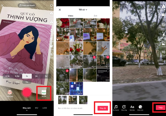Làm video TikTok bằng video có sẵn
